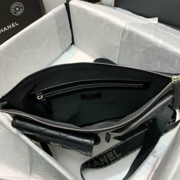 Replica Chanel Lambskin Case with Accessories - Black AP1054 - Image 9