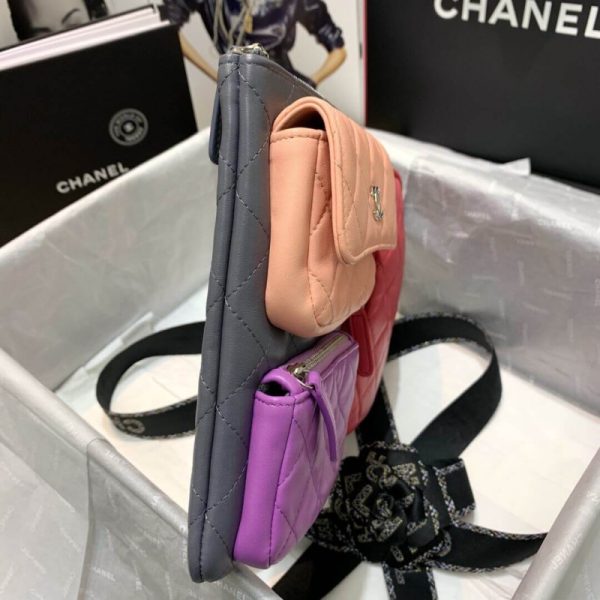 Replica Chanel Lambskin Cases Ap1054 – Gray, Pink, Purple, Light Pink - Image 4
