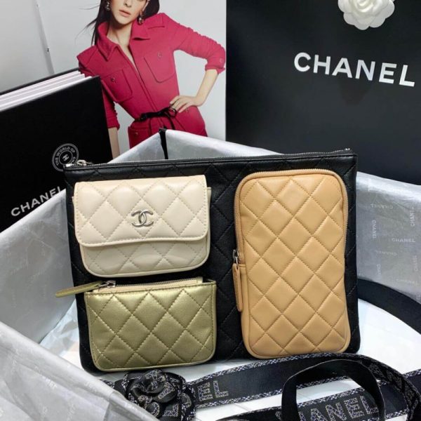 Chanel Lambskin Multi-Color Replica Case with Accessories - Image 5