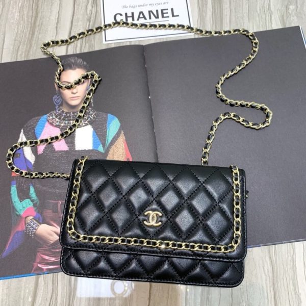 Chanel Lambskin Replica Chain Bag - Style 86058 - Image 2