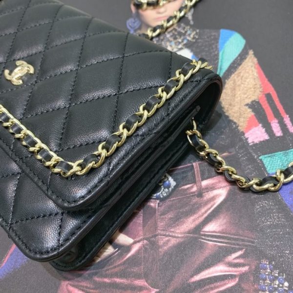 Chanel Lambskin Replica Chain Bag - Style 86058 - Image 5