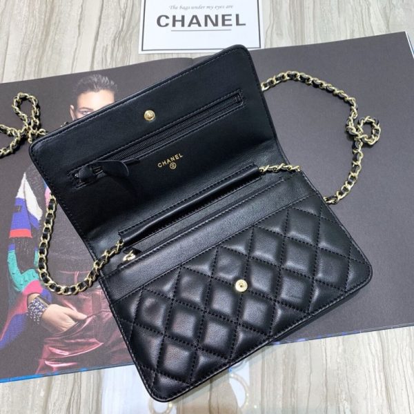 Chanel Lambskin Replica Chain Bag - Style 86058 - Image 7