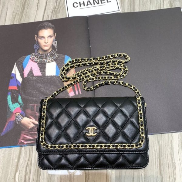 Chanel Lambskin Replica Chain Bag - Style 86058
