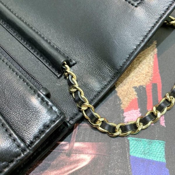 Chanel Lambskin Replica Chain Bag - Style 86058 - Image 9