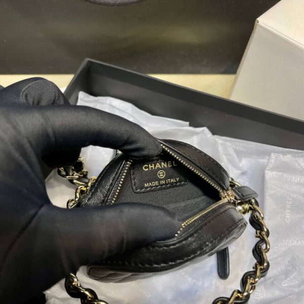Chanel Lambskin Leather Pouch with Chain - Replica Ap2568 - Image 8