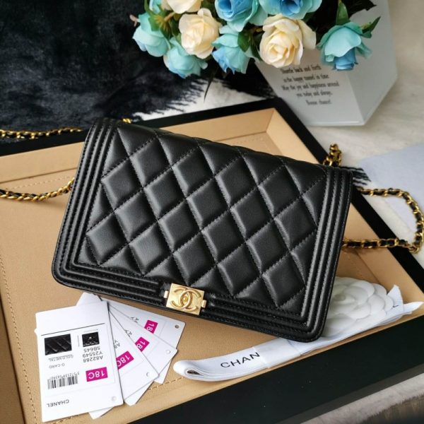 Chanel Lambskin Leboy WOC Chain Bag Replica - Image 2