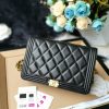 Best Replicas Bags - Chanel Lambskin Leboy WOC Chain Bag Replica Shop For Best Louis Vuitton LV Replica Bags With Cheap Price