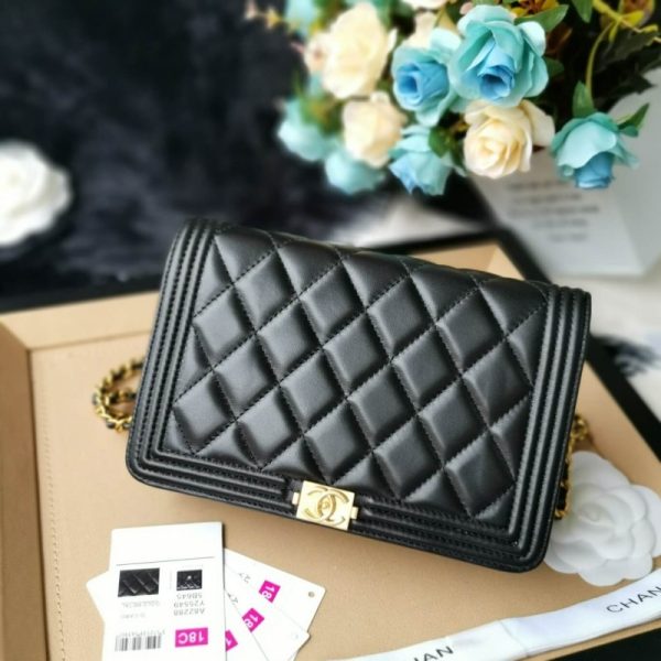 Chanel Lambskin Leboy WOC Chain Bag Replica - Image 3
