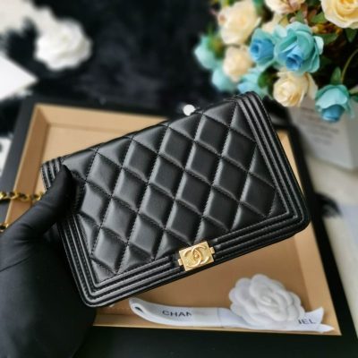 Chanel Lambskin Leboy WOC Chain Bag Replica