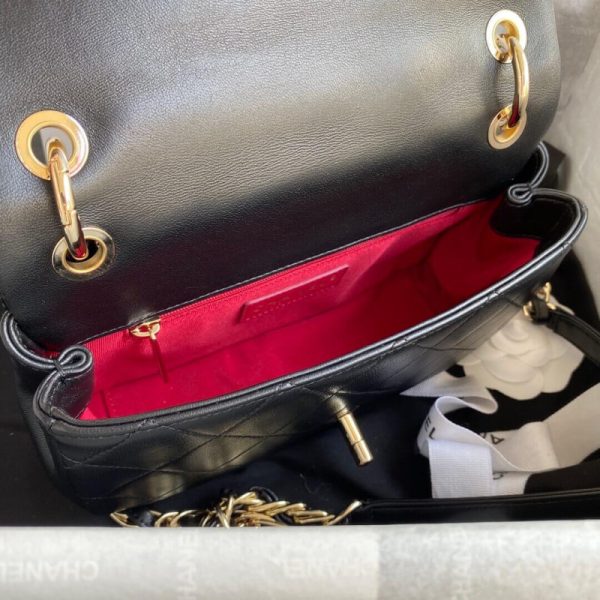 Replica Chanel Lambskin Medium Flap Bag | Style As2318 - Image 8