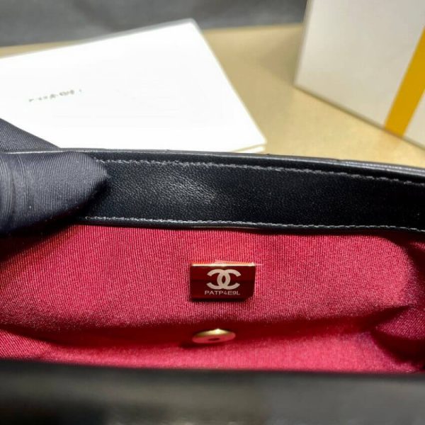 Chanel Lambskin Mini Flap Bag Replica - Black, As2855 - Image 10