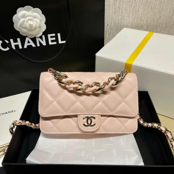 Replica Chanel Plexi Quilted Wallet on Chain WOC AP2377 - Image 4