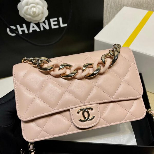 Replica Chanel Plexi Quilted Wallet on Chain WOC AP2377 - Image 5