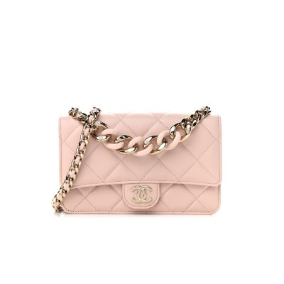 Replica Chanel Plexi Quilted Wallet on Chain WOC AP2377