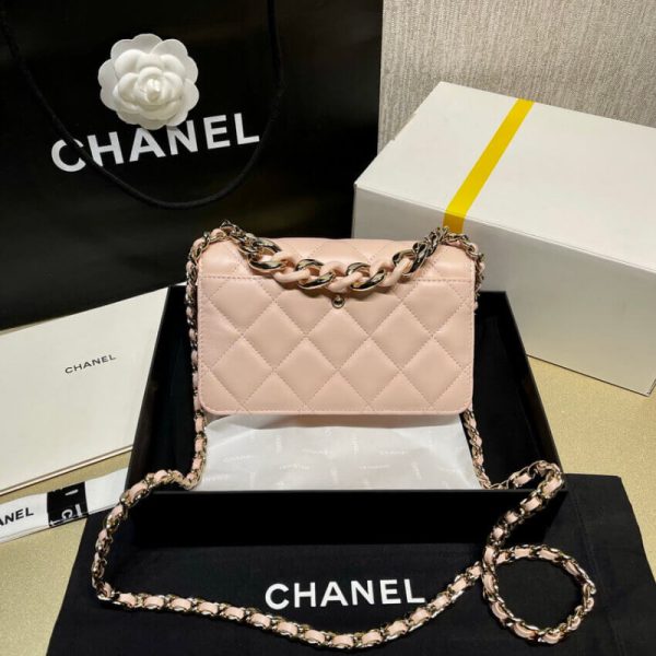 Replica Chanel Plexi Quilted Wallet on Chain WOC AP2377 - Image 6