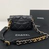 Best Replicas Bags - Chanel 19 Black Quilted Lambskin Waist Bag Replica Shop For Best Louis Vuitton LV Replica Bags With Cheap Price