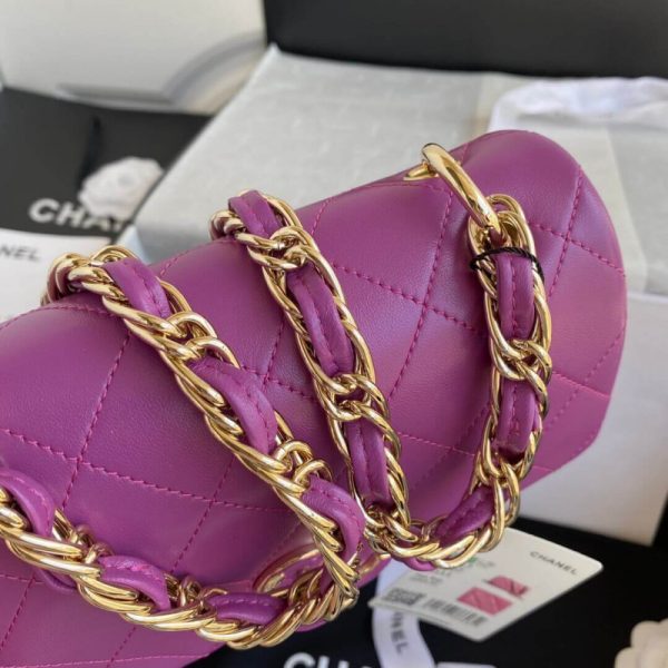 Chanel Lambskin Small Flap Bag Replica As2317 - Image 7