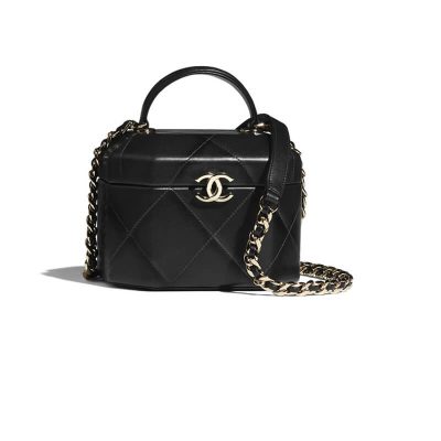 Chanel Lambskin Small Vanity Case Replica - Black As2630