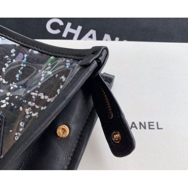 Chanel Tweed PVC Logo Pouches - Stylish Replica AP0360 - Image 6
