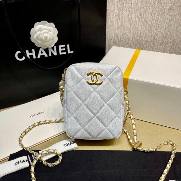 Iridescent Chanel Mini Camera Bag – Replica Calfskin AS2857 - Image 2