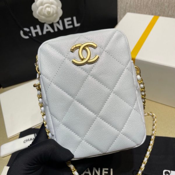 Iridescent Chanel Mini Camera Bag – Replica Calfskin AS2857 - Image 3