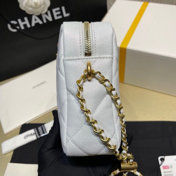 Iridescent Chanel Mini Camera Bag – Replica Calfskin AS2857 - Image 4