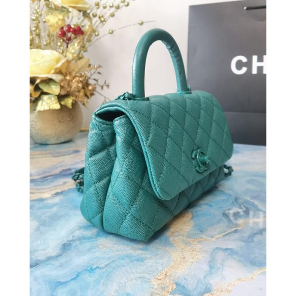 Chanel Mini Coco Handle Grained Calfskin Replica Bag – As2215 - Image 2