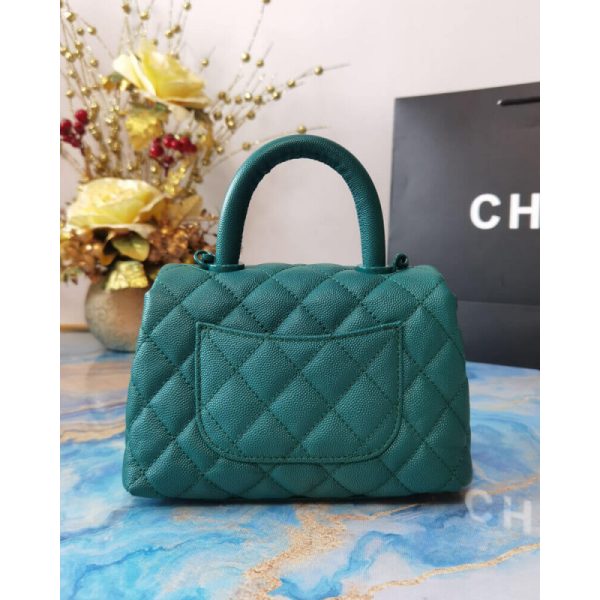 Chanel Mini Coco Handle Grained Calfskin Replica Bag – As2215 - Image 3