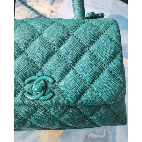 Chanel Mini Coco Handle Grained Calfskin Replica Bag – As2215 - Image 5