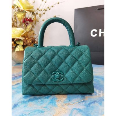 Chanel Mini Coco Handle Grained Calfskin Replica Bag – As2215