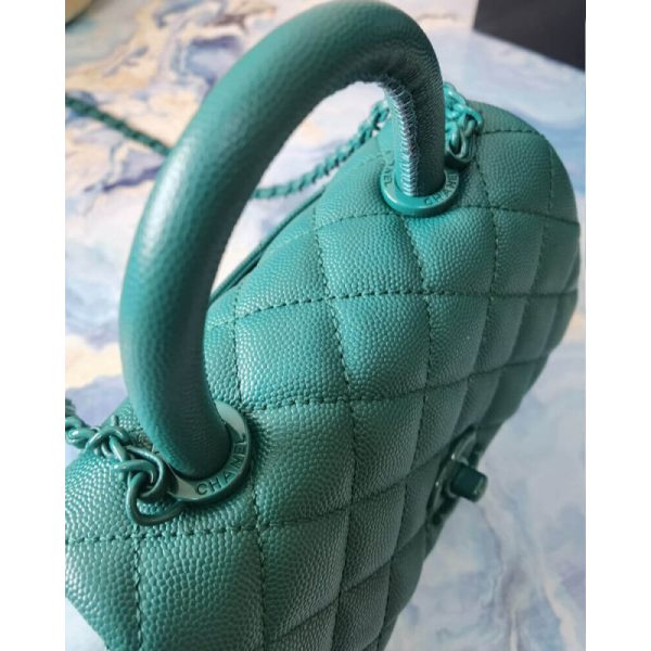 Chanel Mini Coco Handle Grained Calfskin Replica Bag – As2215 - Image 6