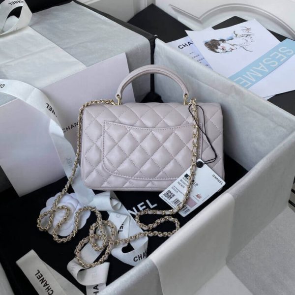 Replica Chanel Mini Flap Bag in Iridescent Lambskin - Image 2
