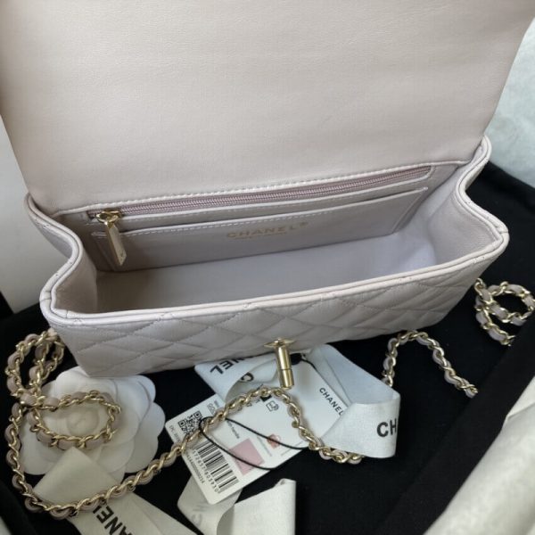 Replica Chanel Mini Flap Bag in Iridescent Lambskin - Image 7