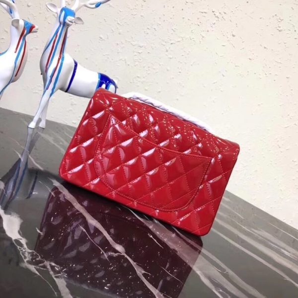 Chanel Patent Leather 20Cm Classic Flap Bag Replica - Image 3