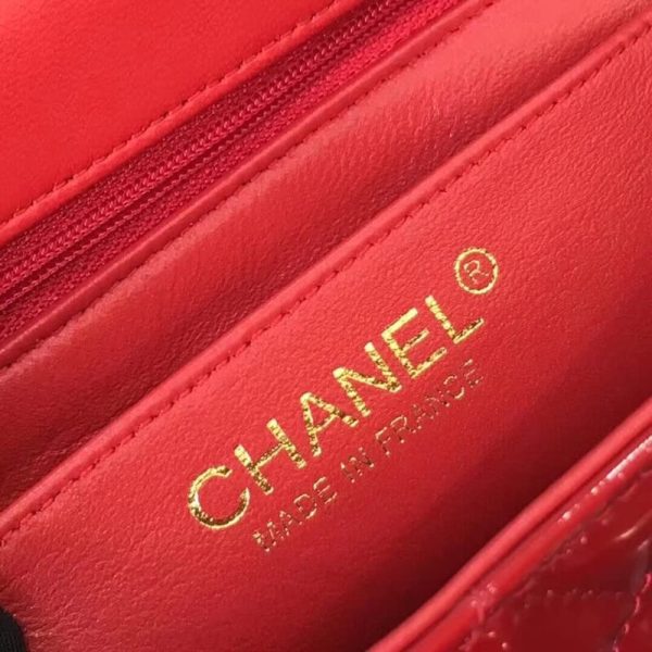 Chanel Patent Leather 20Cm Classic Flap Bag Replica - Image 7