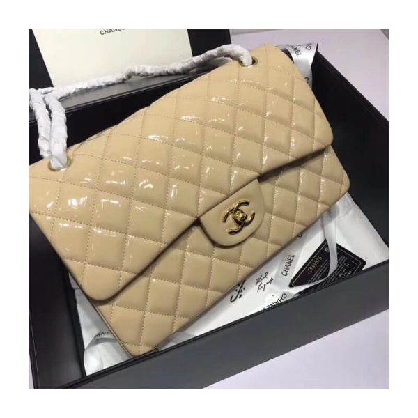 Chanel Patent Leather Classic Flap Bag 30cm Replica A1113 - Image 4