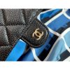 Best Replicas Bags - Replica Chanel Blue Printed Fabric Tote with Chain - Ap2095 Shop For Best Louis Vuitton LV Replica Bags With Cheap Price