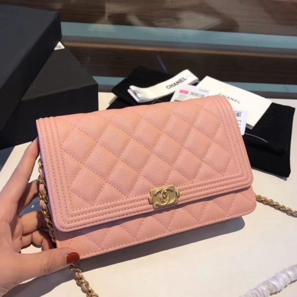 Chanel Quilted Caviar Leboy WOC Chain Bag Replica 80287 - Image 2