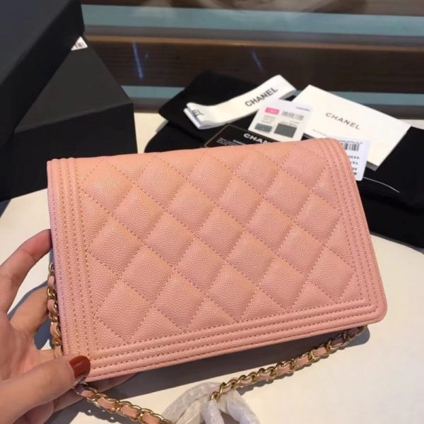 Chanel Quilted Caviar Leboy WOC Chain Bag Replica 80287 - Image 4
