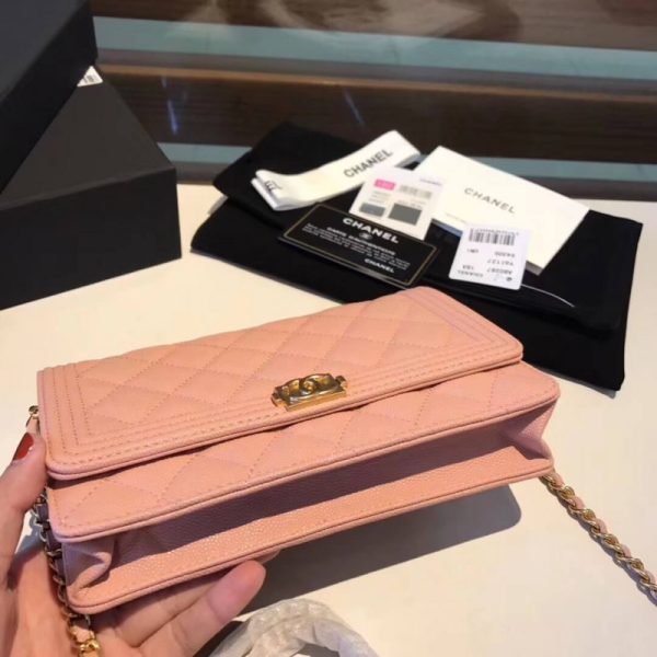 Chanel Quilted Caviar Leboy WOC Chain Bag Replica 80287 - Image 5