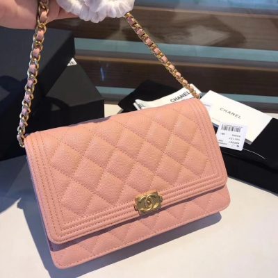 Chanel Quilted Caviar Leboy WOC Chain Bag Replica 80287