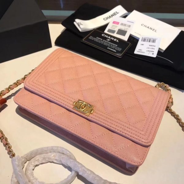 Chanel Quilted Caviar Leboy WOC Chain Bag Replica 80287 - Image 7