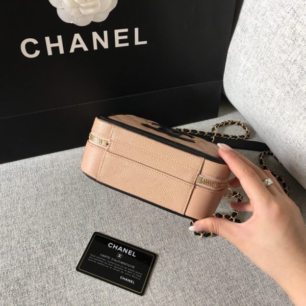 Chanel Quilted Caviar Small Vanity Case Replica A93342 - Image 4