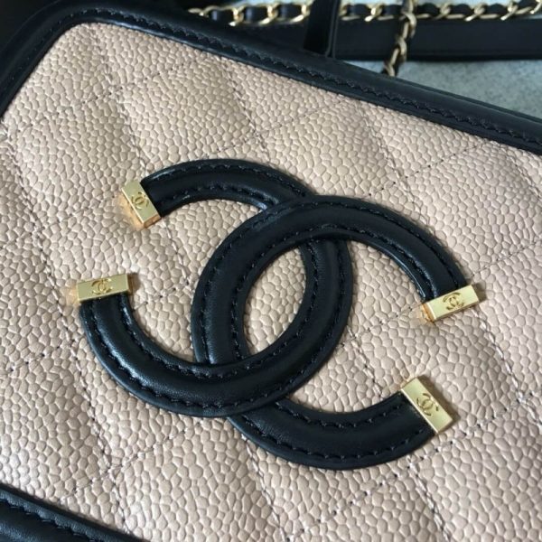 Chanel Quilted Caviar Small Vanity Case Replica A93342 - Image 5
