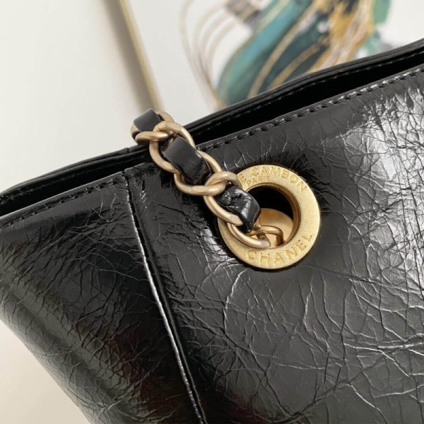 Chanel Quilted Waxy Calfskin Replica Shopping Bag 8345 - Image 6