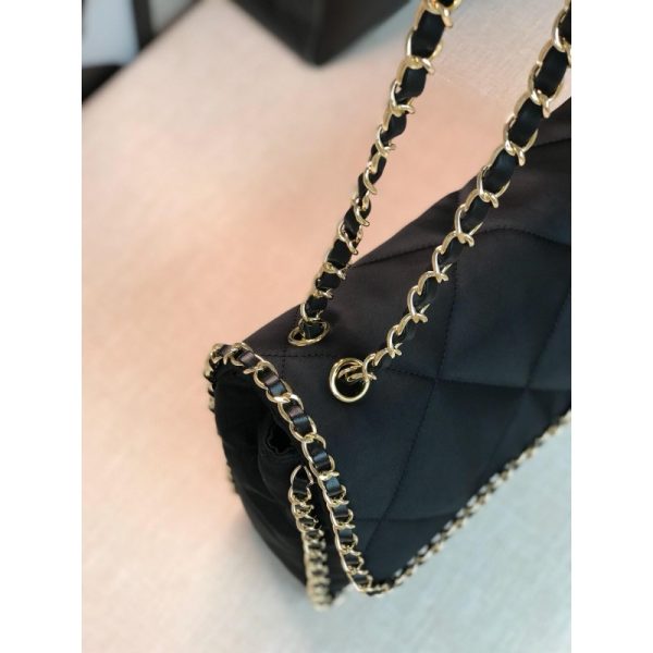 Chanel Satin Flap Bag Replica - Elegant & Timeless Design - Image 7