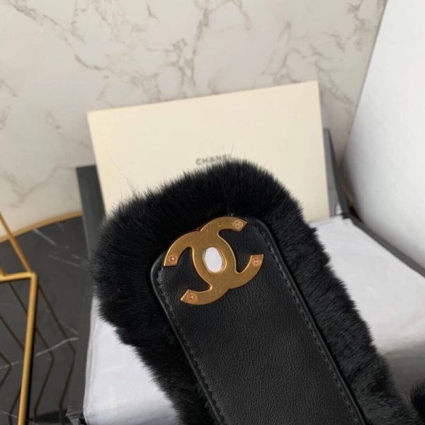 Replica Chanel Lambskin Shearling Bucket Bag As2241 - Image 7