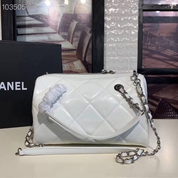 Chanel Small Bowling Bag Replica in Luxe Calfskin - Image 3