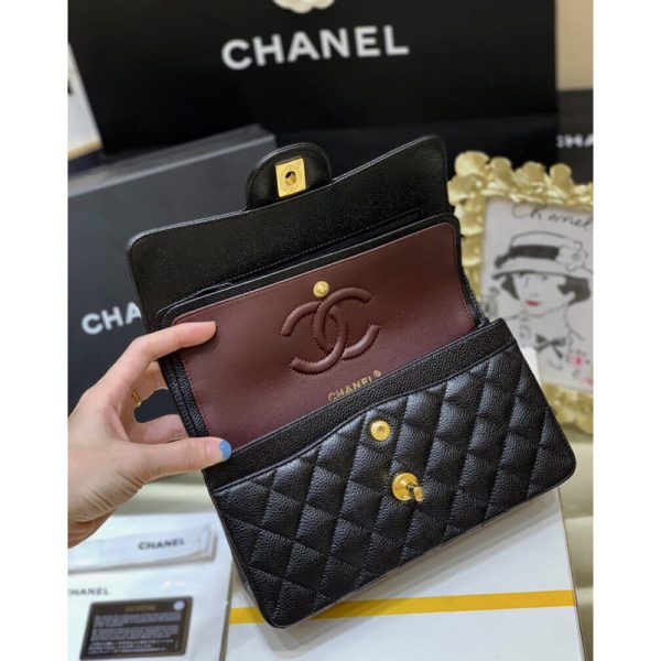 Replica Chanel Classic Double Flap Bag - A01113 Caviar Calfskin - Image 9