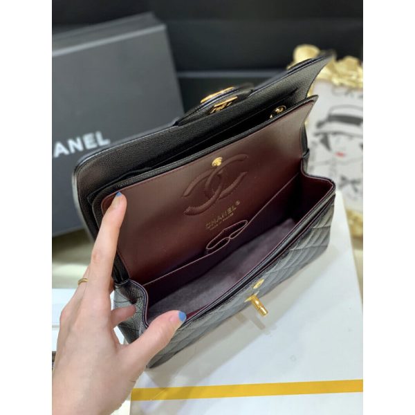 Replica Chanel Classic Double Flap Bag - A01113 Caviar Calfskin - Image 10
